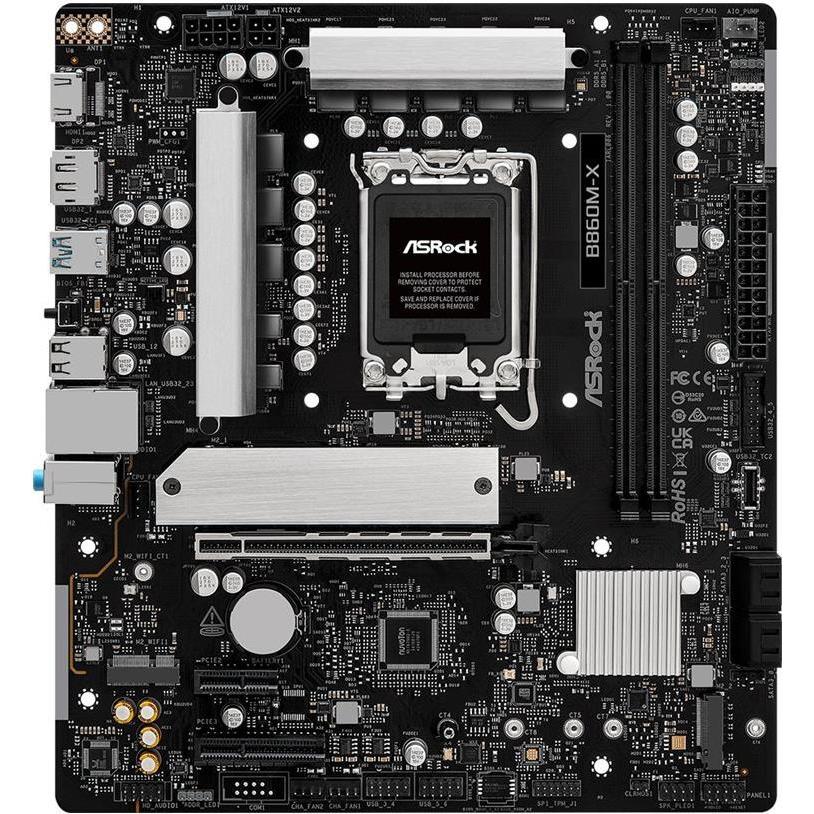 AsRock MB Intel 1851 B860M-X (LGA 1851, Intel B860, mATX), Mainboard