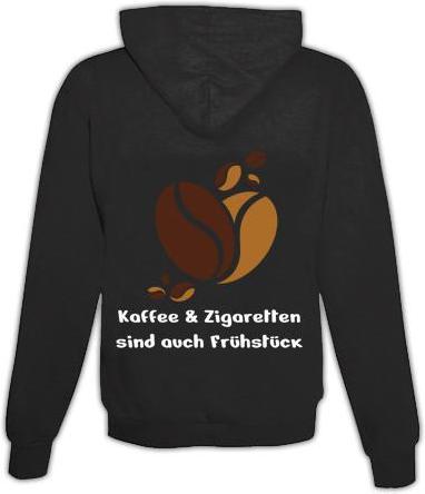 Produktbild Schwesternuhr Hoodie Kaffee & Zigaretten Unisex (S)