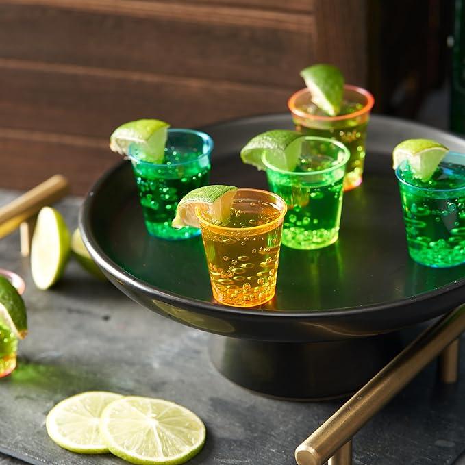 Produktbild I Am Creative Shotbecher Set 200er 3cl Neon Party Einweg Schnapsbecher Pink/Orange/Gelb/Blau (200 x)