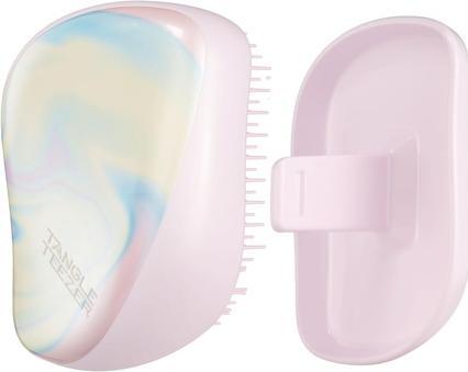 Tangle Teezer Die kompakte Styler-Entwirrungshaarbürste mit Schutzhülle Zweistufiges Zahndesign