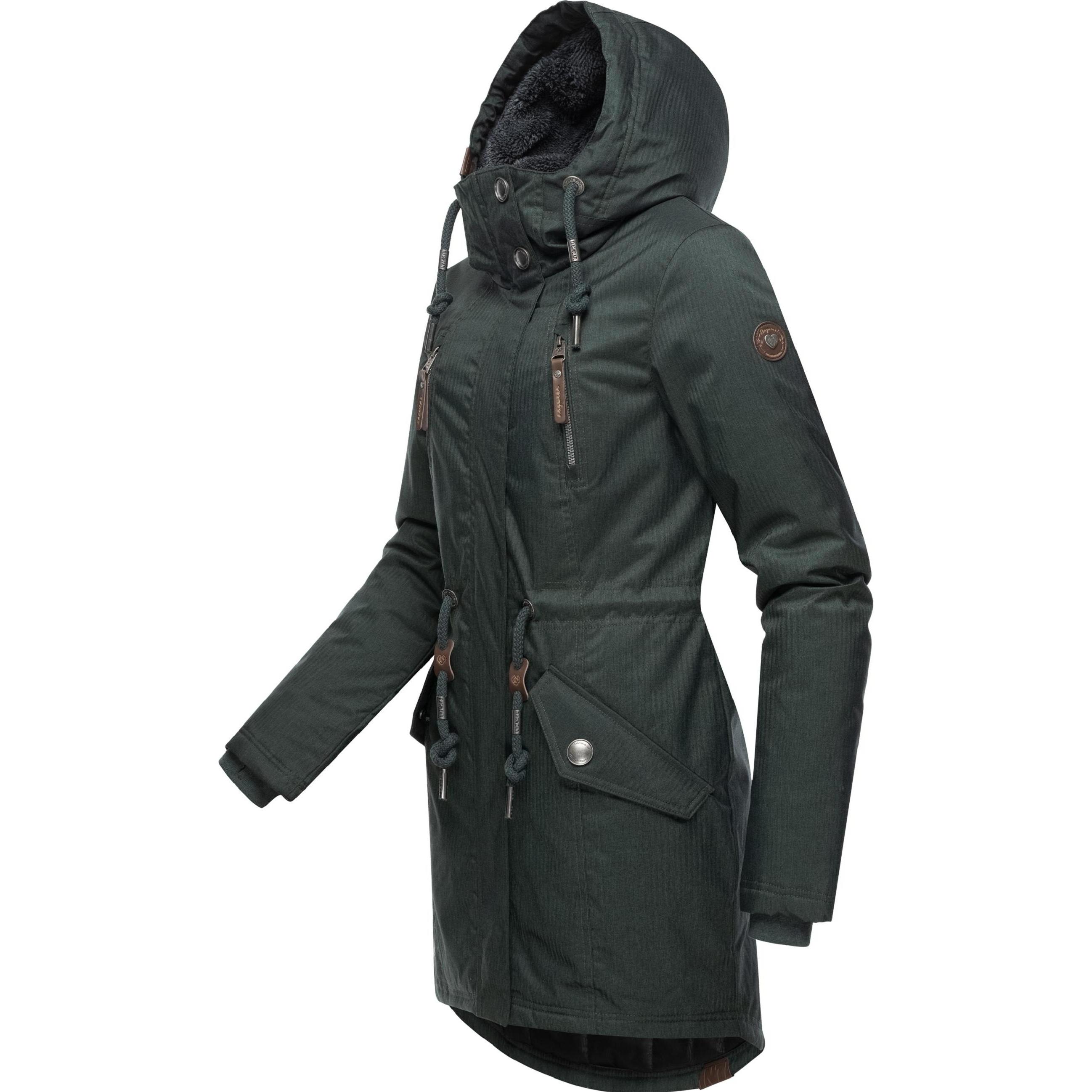 Ragwear, Damen, Jacke, Elsie Melange (3XL), Grün, 3XL