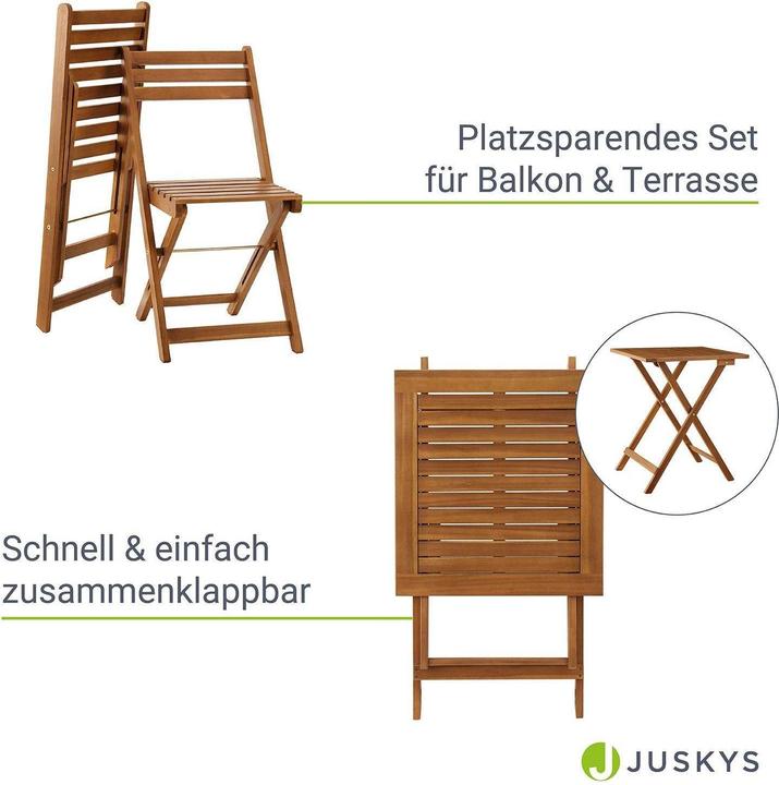 Image du produit Juskys Ensemble de sièges 3 pièces (60 cm)