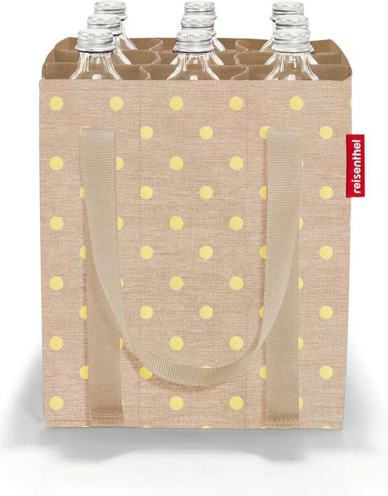 Actual product image reisenthel bottlebag metallic dots coffee