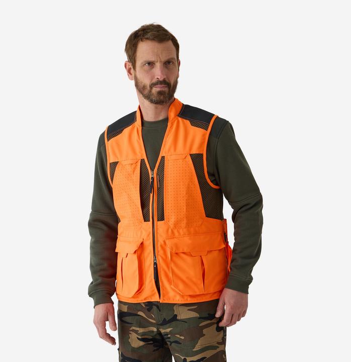 Actual product image Solognac Jagdweste 520 Herren orange (3XL)