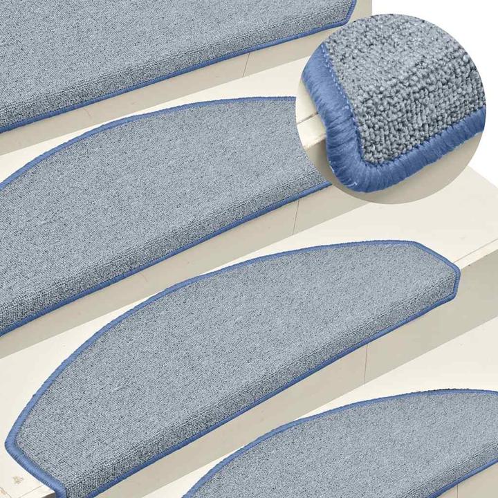 Image du produit vidaXL Tapis de sol 30 pcs. Gris clair et bleu 65x24x4 cm (65 x 24 x 4 cm)
