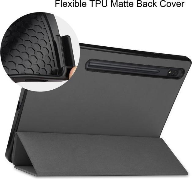 Produktbild MU Classic Dreifach faltbare Leder Hülle (Galaxy Tab S8+)