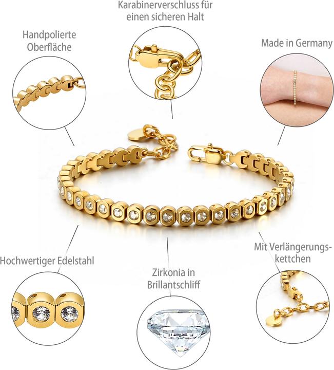 Immagine prodotto Heideman Amilla color oro rosa (100% acciaio inossidabile)