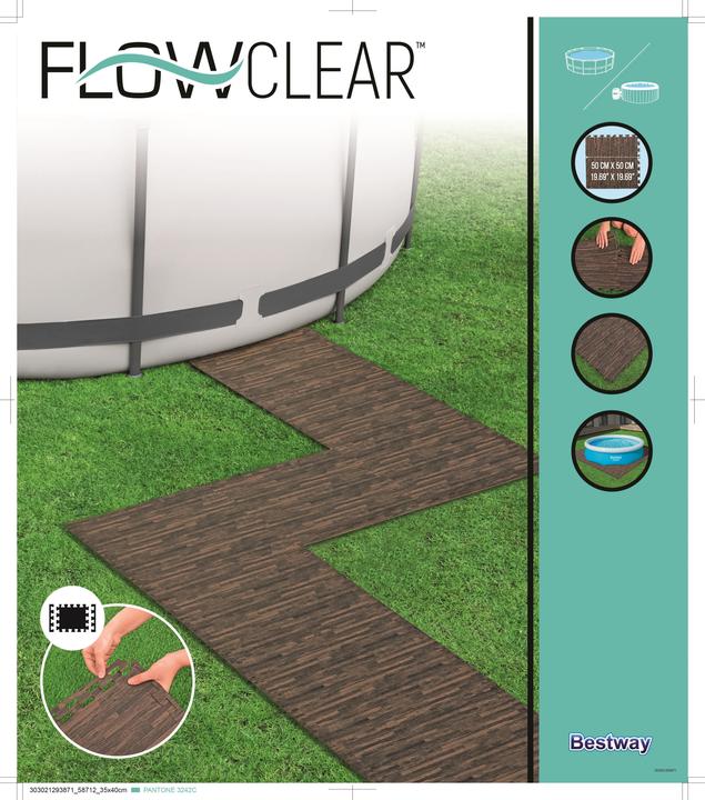 Immagine prodotto Bestway Protezione per il pavimento della piscina decorativa 50x50cm
