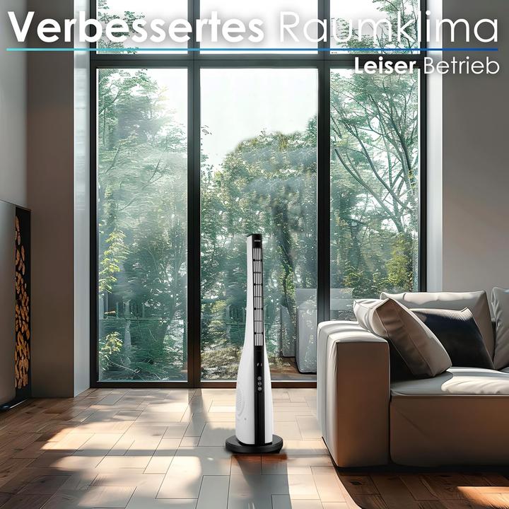 Produktbild Leiser Turmventilator mit Fernbedienung und Timer
