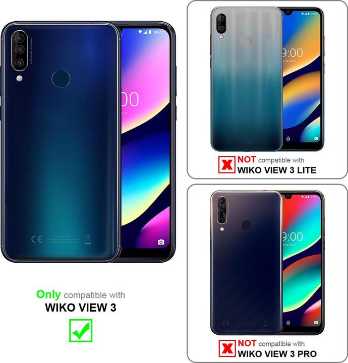 Actual product image Cadorabo Case for WIKO VIEW 3 with belt clip (Wiko View 3)