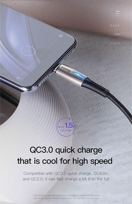 Produktbild Baseus Catsd-K (2 m, USB 2.0, 60 W)