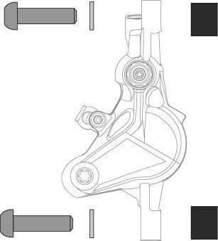 Actual product image Avid Post Spacer 10 S (Front 170) Includes Stainless Calip
