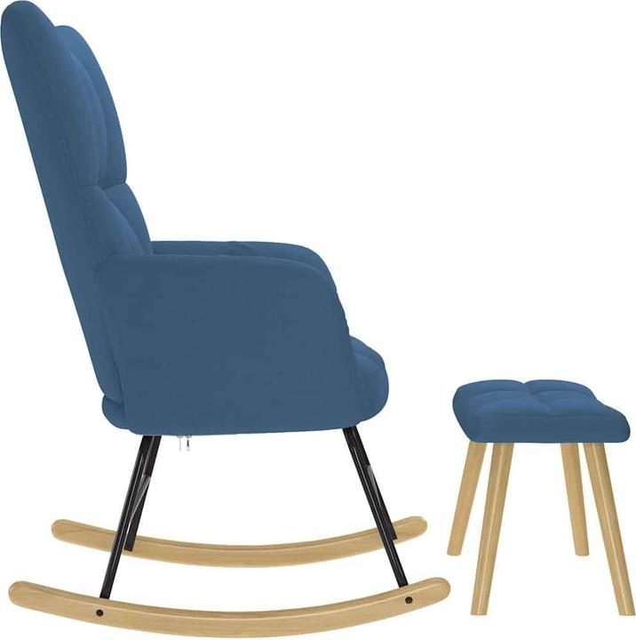 Produktbild vidaXL Schaukelstuhl mit Fusshocker