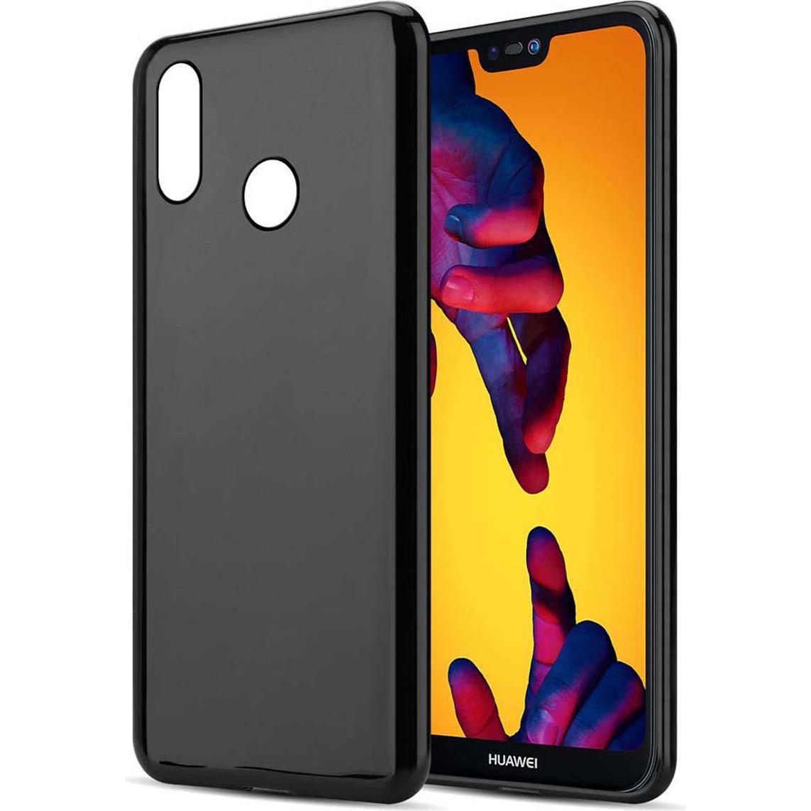 Cadorabo TPU Ultra Slim AIR Cover (Huawei P20 Lite), Smartphone Hülle, Schwarz