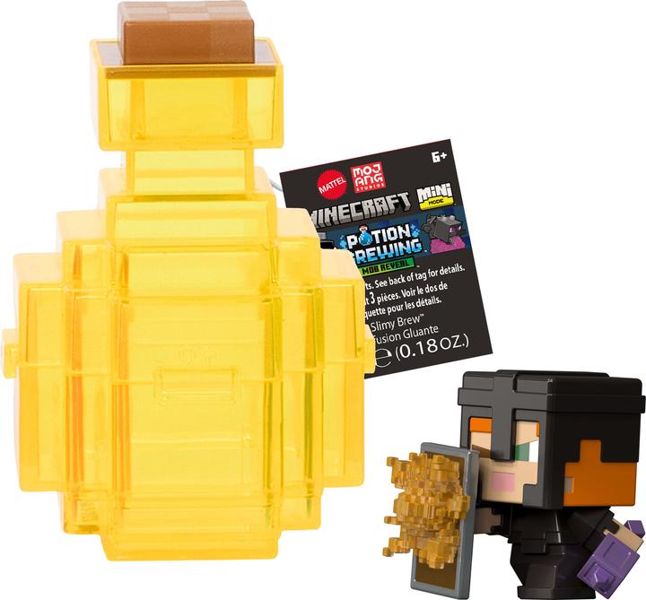 Actual product image Mattel Minecraft Mini Mode Potion Brewing Action Figures with Color Reveal (Characters May Vary)