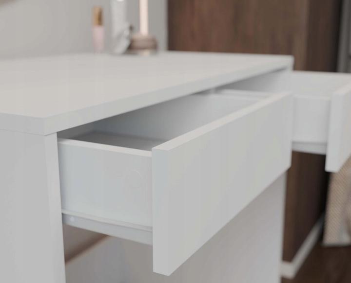 Image du produit Topeshop Schreibtisch MARINA 2S Weiss (81 x 50 x 80 cm)
