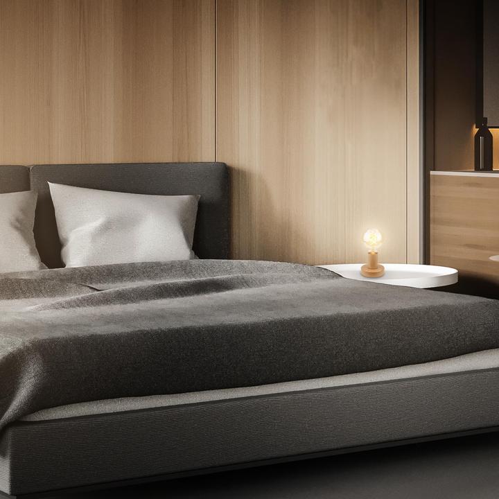 Image du produit Briloner Lampe de table, bois, excl. 1x E27 max. 10W (E27)