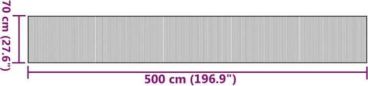 Produktbild vidaXL Teppich (500 x 70 cm)