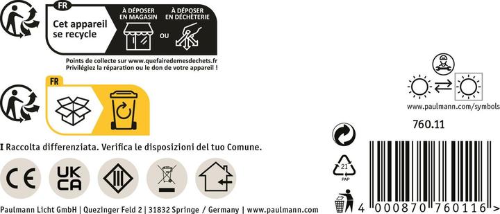 Immagine prodotto Paulmann Pro Strip Argento P25 (Arancia, 500 cm, Interno)