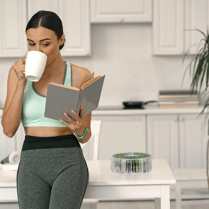 Image du produit Relaxdays Boîte à thé ronde, coffret