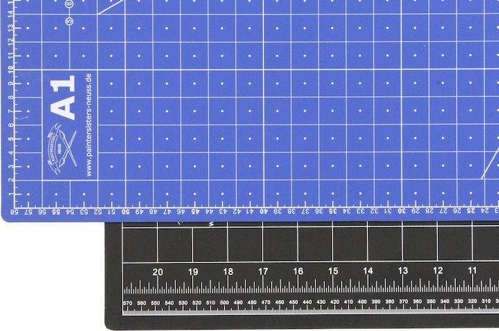 Actual product image Paintersisters Cutting mat A1 blue black (90 x 60 cm)
