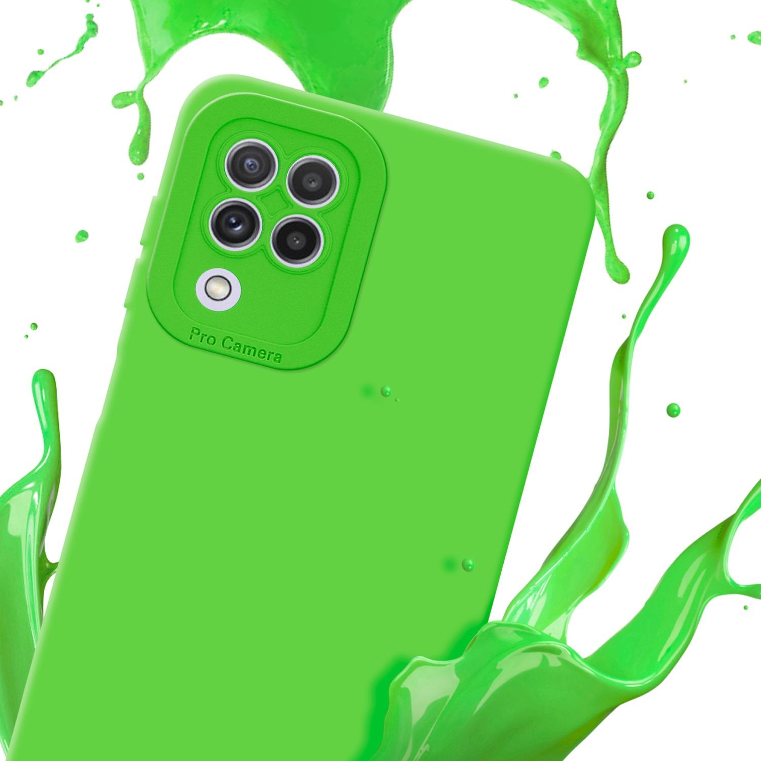Thumbnail - Cadorabo Hülle für Samsung Galaxy A22 4G im TPU Fluid LM162 Style (Samsung Galaxy A22), Smartphone Hülle, Grün