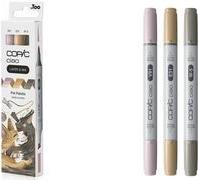 Produktbild Copic CIAO - Marker (W-5 Warm Gray No. 5, E-31 Brick Beige, B-95 Light Grayish Cobalt, 6 mm, 3 x)