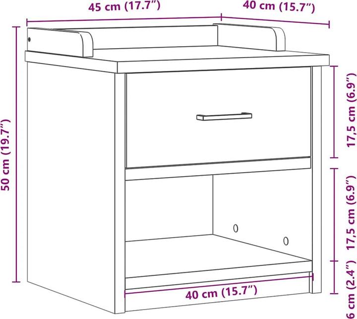 Image du produit vidaXL Flurbank (40 cm)