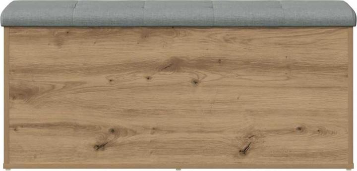 Actual product image VidaXL Bench with storage space Artisan oak 102x42x45 cm wood-based material (102 cm)