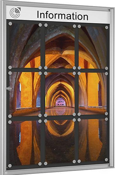 Image du produit Schaar-Design Vitrine simple BASIC (Tableau noir, 98.50 x 76 cm)