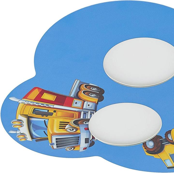 Actual product image Lindby Jan Kinderzimmer-Deckenleuchte, Fahrzeuge (1305 lm, GX53)