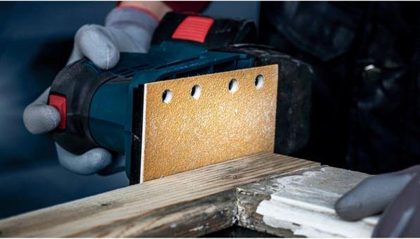 Productafbeelding Bosch Professional Zubehör Expert C470 Schuurpapier met 8 gaten voor vlakschuurmachine, 80 x 133 mm, G 40, 10 stuks. (40)