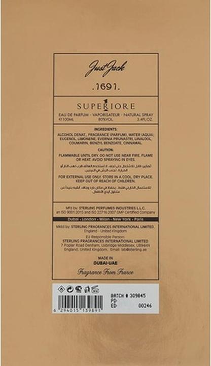 Actual product image Just Jack 1 Superiore (Eau de parfum, 100 ml)