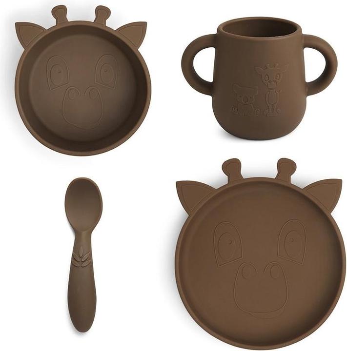 Actual product image Nuuroo Lykke silicone dinner set - 4 pack - Acorn