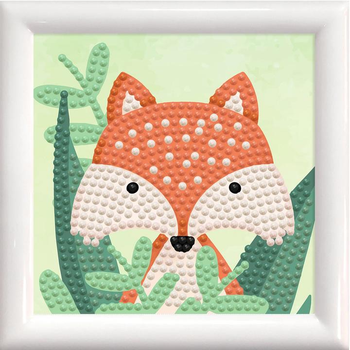 Image du produit Diamond Dotz Original Diamond Painting "Woodland Fox" 9,5 x 9,5 cm avec cadre photo, 674 Diamant
