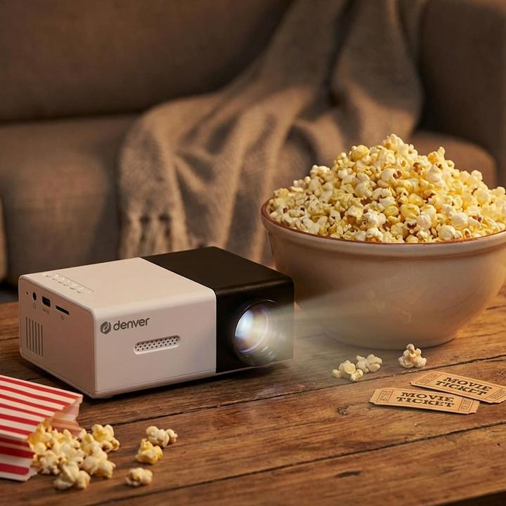 Image du produit Denver Projektor PR-1000 - Mini projector with included power adaptor and HDMI cables. - 320 x 240 - 30... (QVGA, 2.8 - 1.6:1)