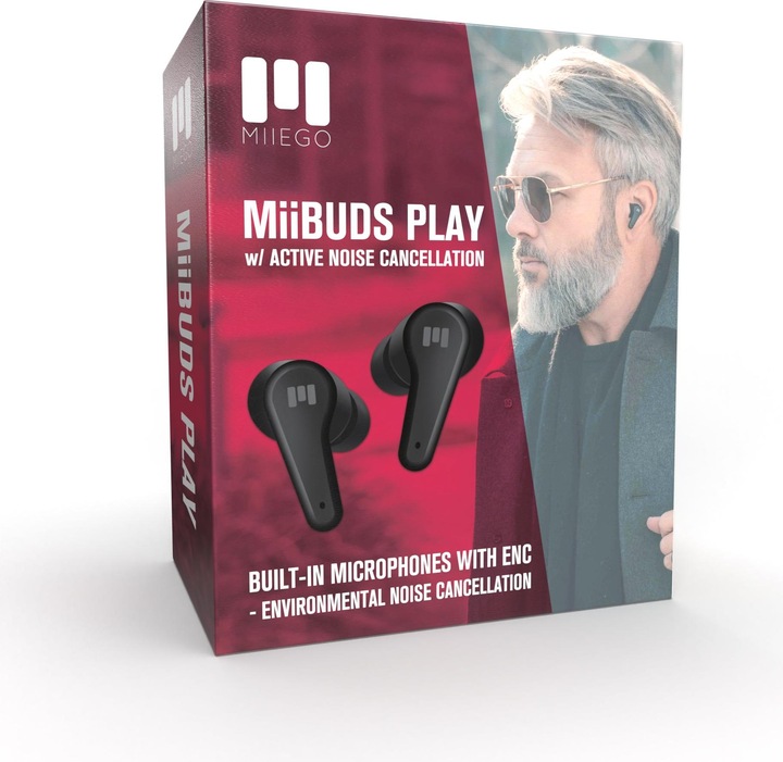 Produktbild Miiego - MIIBUDS Play - draadloze oordopjes - In Ear - Sport - Werk - Ontspanning - Fitness - Hardlopen - m (ANC, 8 h, Kabellos)