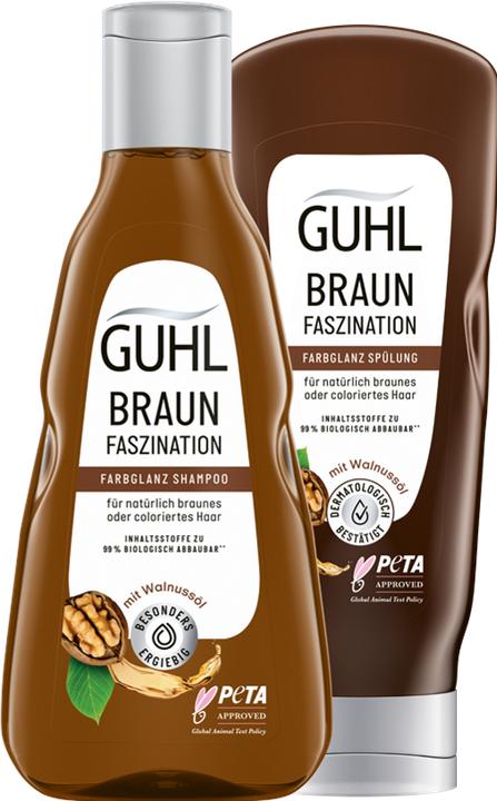 Produktbild Guhl Braun Faszination Shampoo Farbglanz (250 ml, Flüssiges Shampoo)