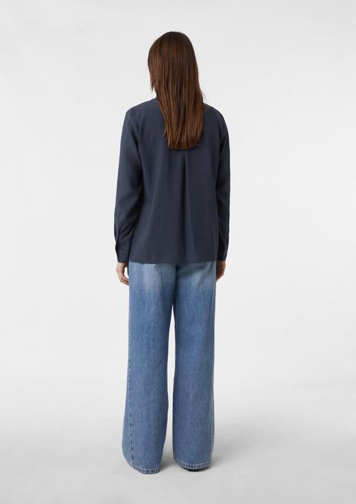 Immagine prodotto Comma Bluse Semitransparente Hemdbluse in Crêpe-Optik (40)