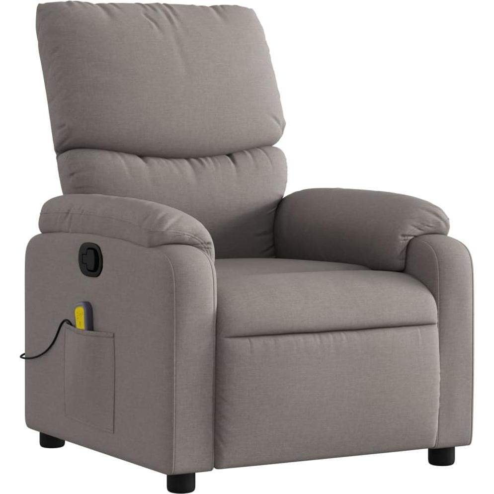 VidaXL, Massageliege + Massagesessel, Massagesessel Taupe Stoff,Farbe: Taupe,Material: Stoff (100