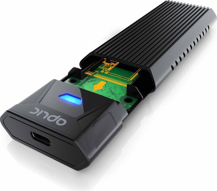 Image du produit Aplic Boîtier pour disque dur, boîtier M.2 NVMe USB 3.2 Gen2, PCIe 3.0 & SATA, Compatible avec 2242 (M.2 2230, M.2 2242, M.2 2260, M.2 2280)