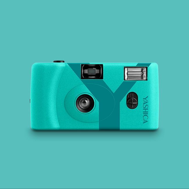 Actual product image Yashica MF-1 Snapshot Art Camera Y Edition Turquoise with 1 Film 400/24