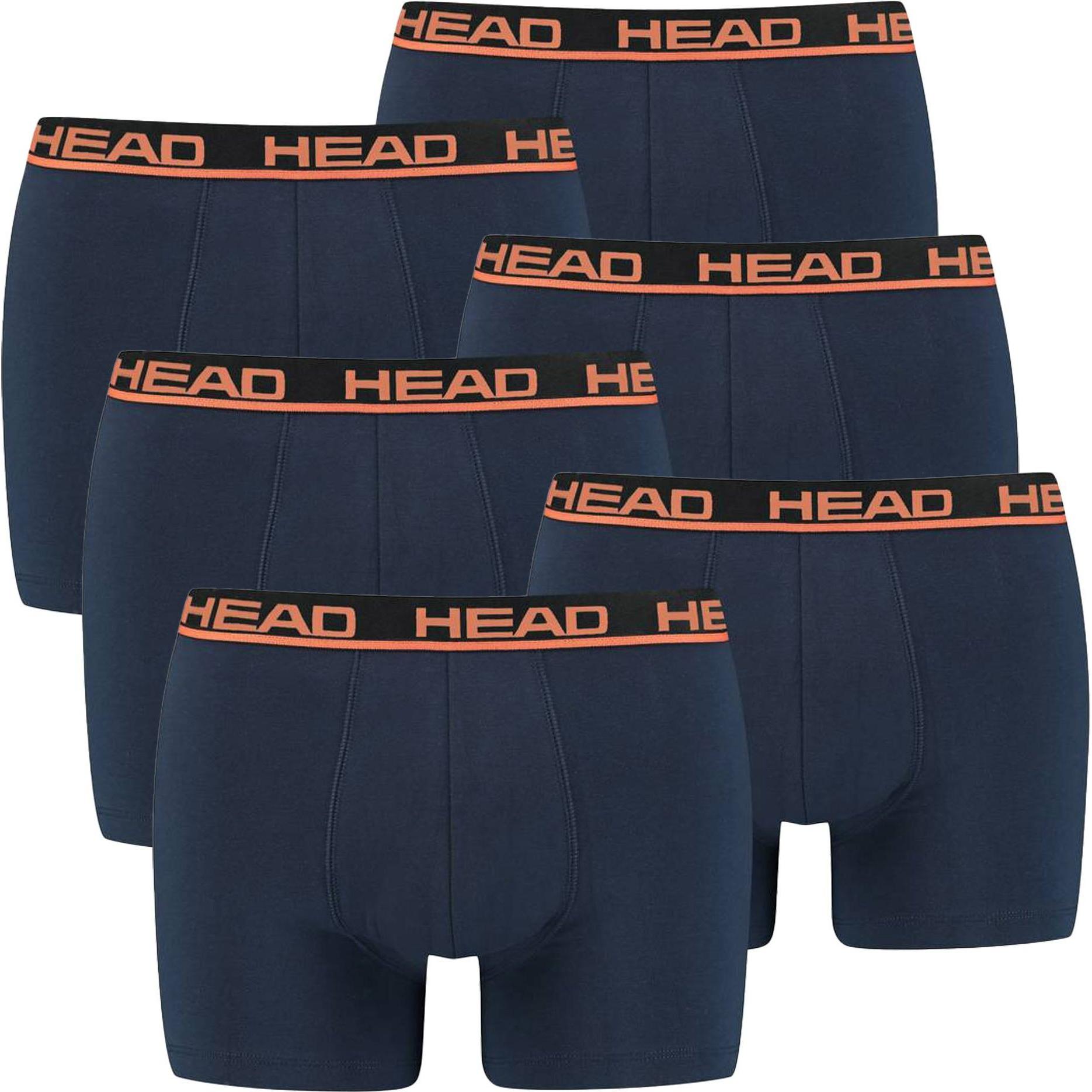 Head, Herren, Unterhosen, Boxershort Casual Stretch Basic Boxer 2P, Mehrfarbig, (XL, 6er Pack)