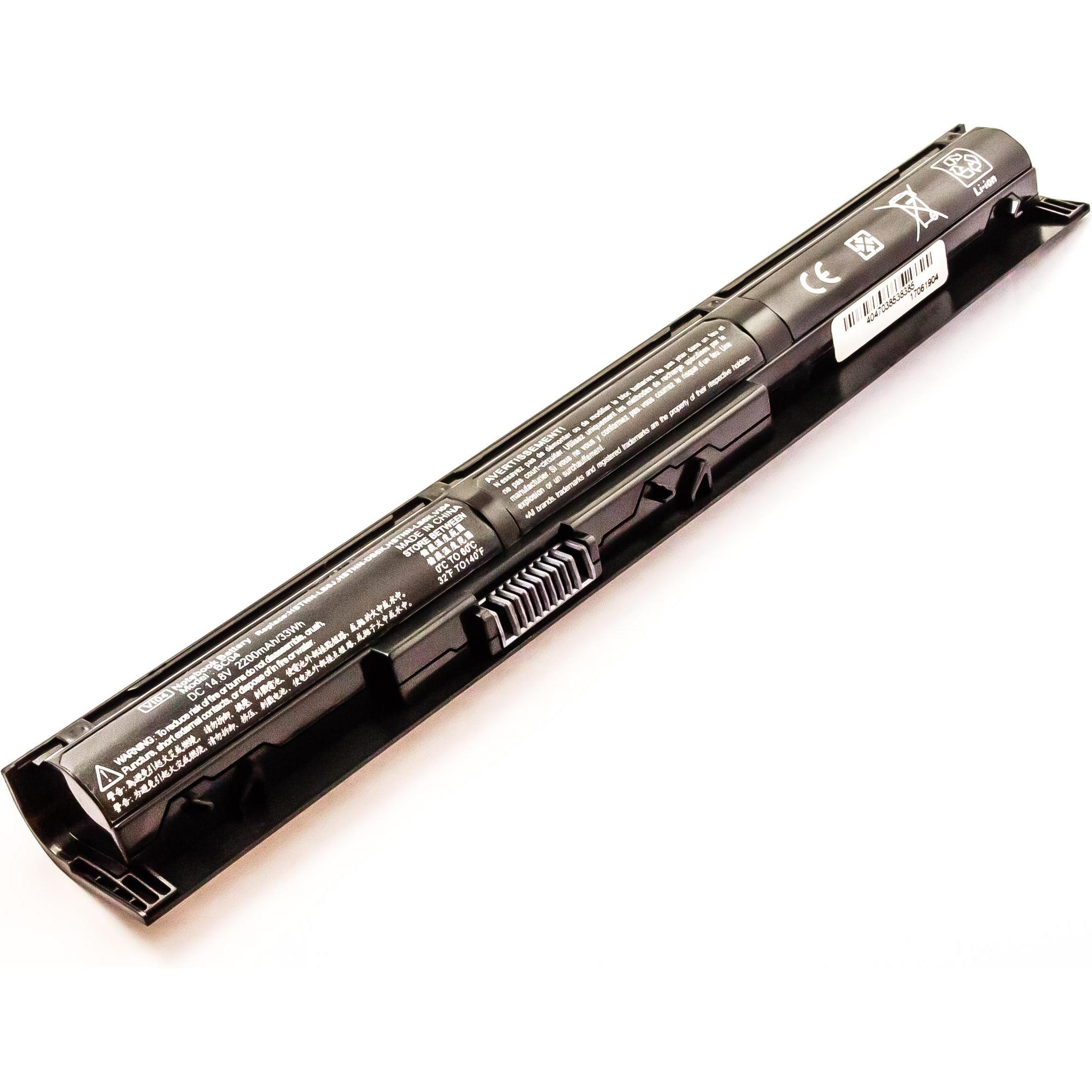 AGI Akku kompatibel mit HP HSTNN-LB6I (1 Zellen, 2200 mAh), Notebook Akku, Schwarz