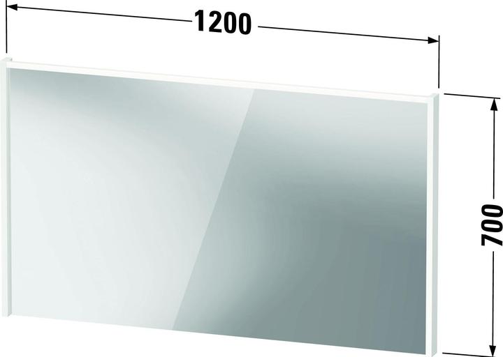 Produktbild Duravit D-Code Spiegel, LED-Lichtfeld oben, 1200x700mm, externer Lichtschalter notwendig, 9 W