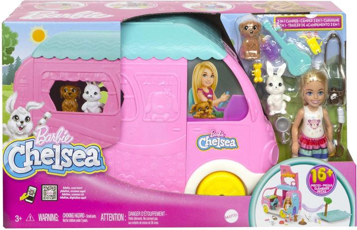 Actual product image Barbie Chelsea 2-in-1 camper