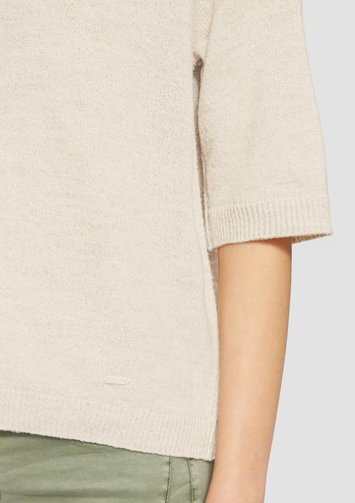 Produktbild s.Oliver Strickpullover Kurzarmpullover im Relaxed Fit (38)