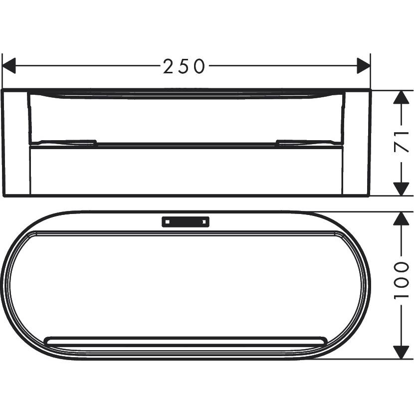 Thumbnail - hansgrohe, Duschablage, WallStoris (25 x 10 x 7 cm)