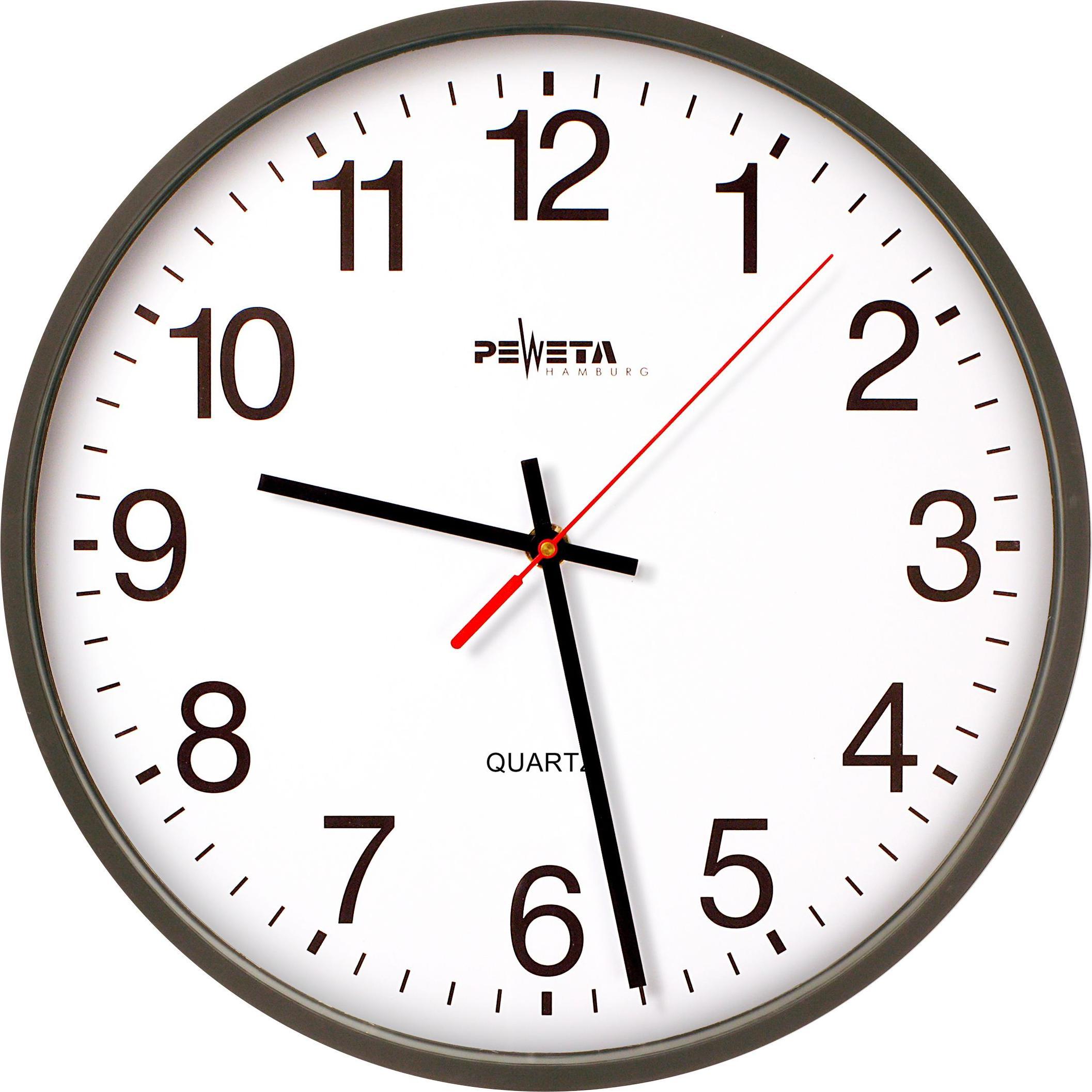Peweta, Wanduhr, Quarz- Uhr (25 cm)
