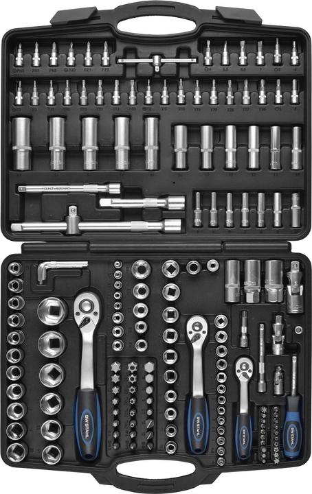 Produktbild SW-Stahl Steckschlüsselsatz 1/4, 3/8, 1/2 (12 mm, 14 mm, 22 mm, 32 mm, 5 mm)